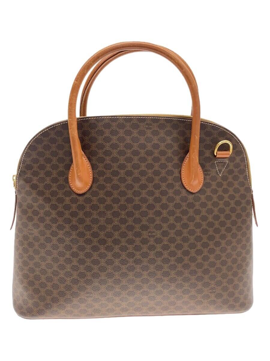CELINE - 【中古】CELINE◆ハンドバッグ/PVC/BRW【バッグ】