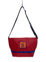 【中古】De Martini◆ショルダーバッグ/PVC/レッド/無地/SMALL MESSENGER BAG【バッグ】