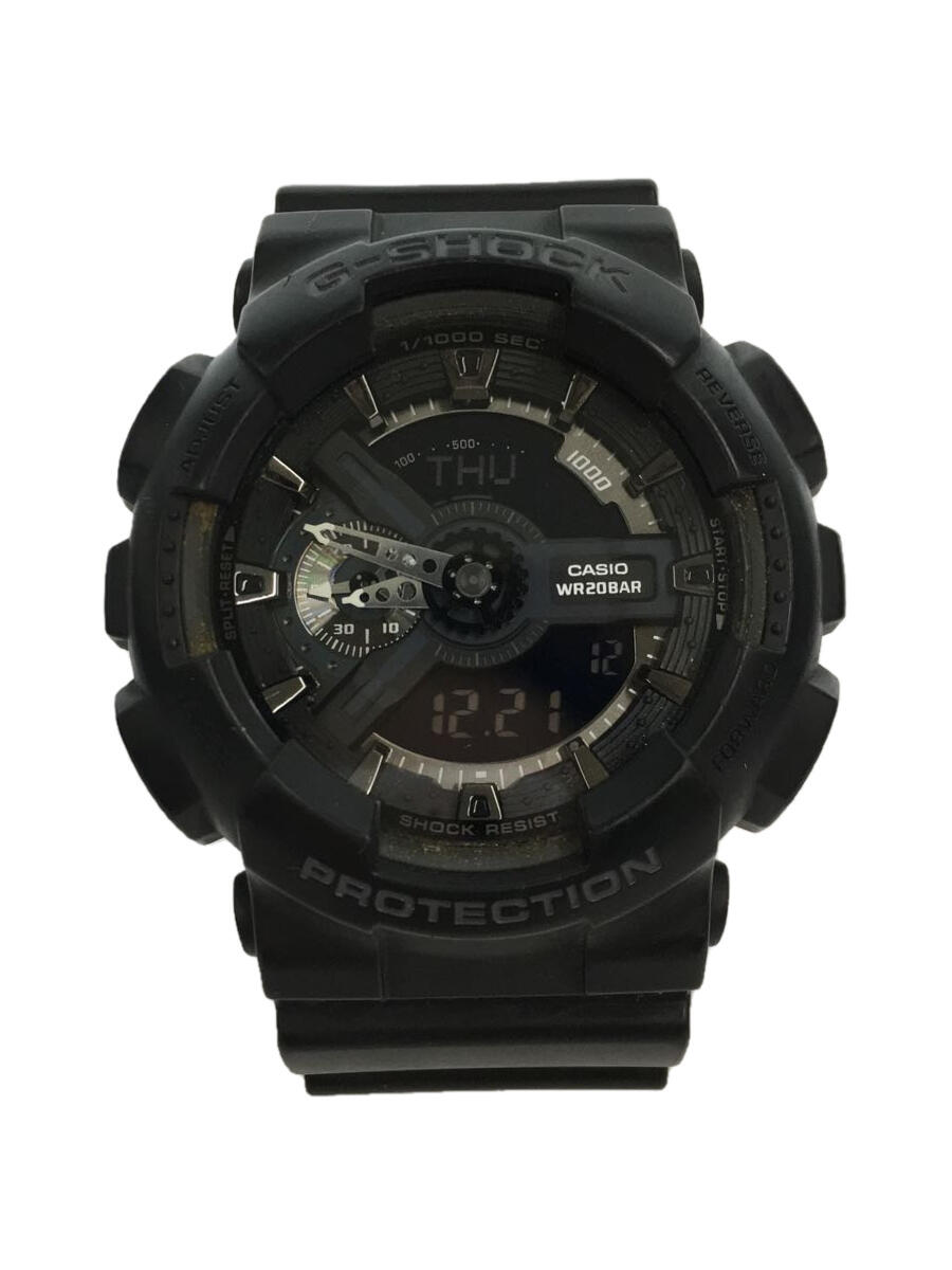 【中古】CASIO◆クォーツ腕時計・G-SHOCK/デジアナ/BLK【服飾雑貨他】