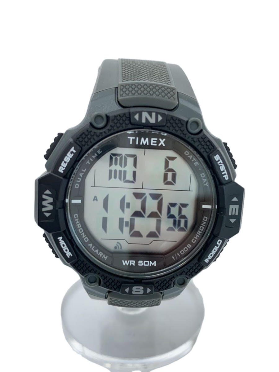 【中古】TIMEX◆クォーツ腕時計/デジ