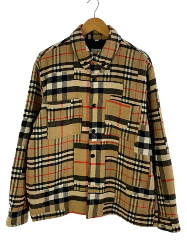 【中古】BURBERRY◆ジャケット/L/コットン/BEG/チェック/8044216/ベージュ//【メンズウェア】 【中古】BURBERRY◆ジャケット/L/コットン/BEG/チェック/8044216/ベージュ//【メンズウェア】