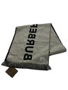 【中古】BURBERRY LONDON◆BURBERRY LONDON/マフラー/ウール/ブラック/無地/メンズ//【服飾雑貨他】