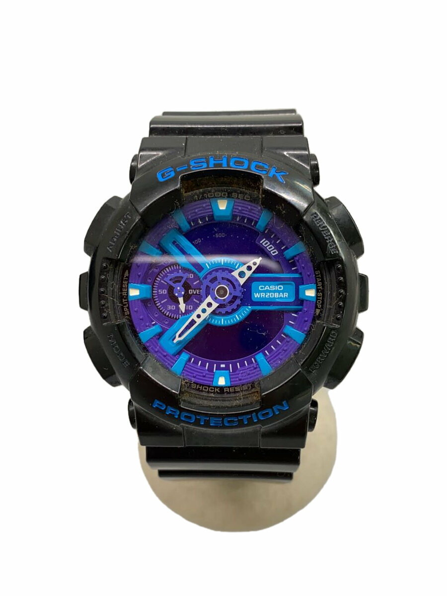 【中古】CASIO◆クォーツ腕時計・G-SHOCK/デジアナ/ラバー/BLK/BLK//【服飾雑貨他】