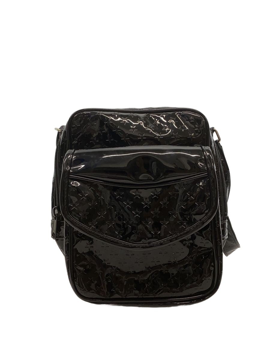 DAIRIKU◆Star Embossing Enamel Bag/ショルダーバッグ/PVC/BLK
