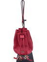 【中古】COACH◆ペタル リストレット/巾着バッグ/ポーチ/レザー/PNK/F56581【バッグ】(4)