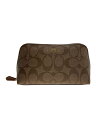 【中古】COACH◆ポーチ/PVC/BRW【バッグ】