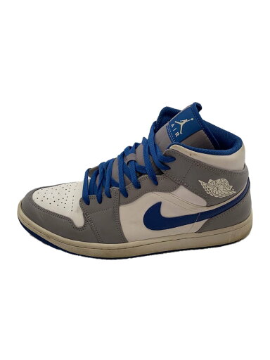 【中古】NIKE◆AIR JORDAN 1 MID_エアジョーダン 1 ミッド/29cm/BLU【シューズ】 【中古】NIKE◆AIR JORDAN 1 MID_エアジョーダン 1 ミッド/29cm/BLU【シューズ】