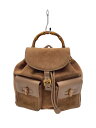 【中古】GUCCI◆リュック/スウェード/CML/無地/003・2058・0016【バッグ】