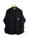 【中古】Carhartt◆長袖シャツ/XS/ナイロン/BLK/A222081【メンズウェア】