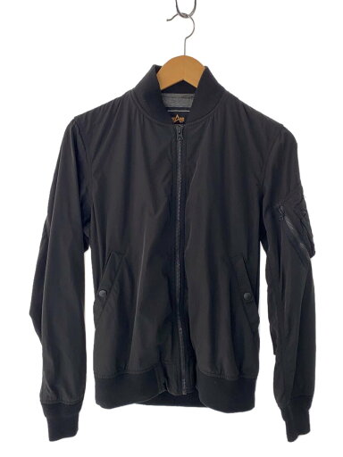 【中古】ALPHA INDUSTRIES◆ジャケット/S/ポリエステル/BLK/TA1313-8001【メンズウェア】 【中古】ALPHA INDUSTRIES◆ジャケット/S/ポリエステル/BLK/TA1313-8001【メンズウェア】