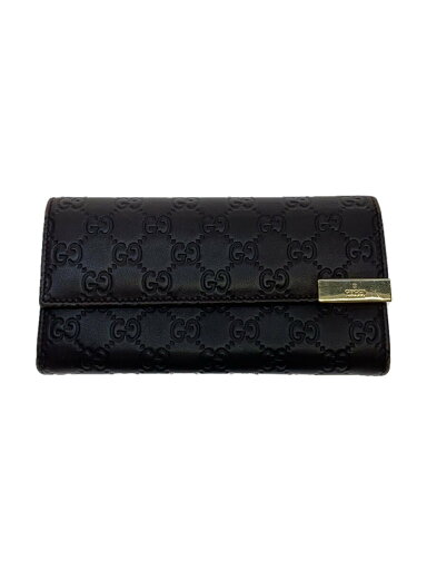【中古】GUCCI◆長サイフ_グッチシマ/レザー/BRW/レディース//【服飾雑貨他】 【中古】GUCCI◆長サイフ_グッチシマ/レザー/BRW/レディース//【服飾雑貨他】