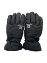 【中古】salomon◆スキーグローブ/手袋/GORE-TEX/BLK/1284452【スポーツ】