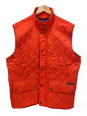 【中古】POLO RALPH LAUREN◆キルティングベスト/L/ポリエステル/オレンジ/TALON/710540092002【メンズウェア】