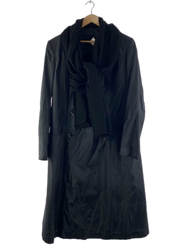 【中古】yohji yamamoto POUR HOMME◆ストール付き/コート/3/ナイロン/ブラック/HE-J49-606【メンズウェア】 【中古】yohji yamamoto POUR HOMME◆ストール付き/コート/3/ナイロン/ブラック/HE-J49-606【メンズウェア】
