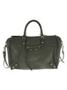 【中古】BALENCIAGA◆ハンドバッグ/レザー/GRY/無地/370926・1110・A・1669【バッグ】