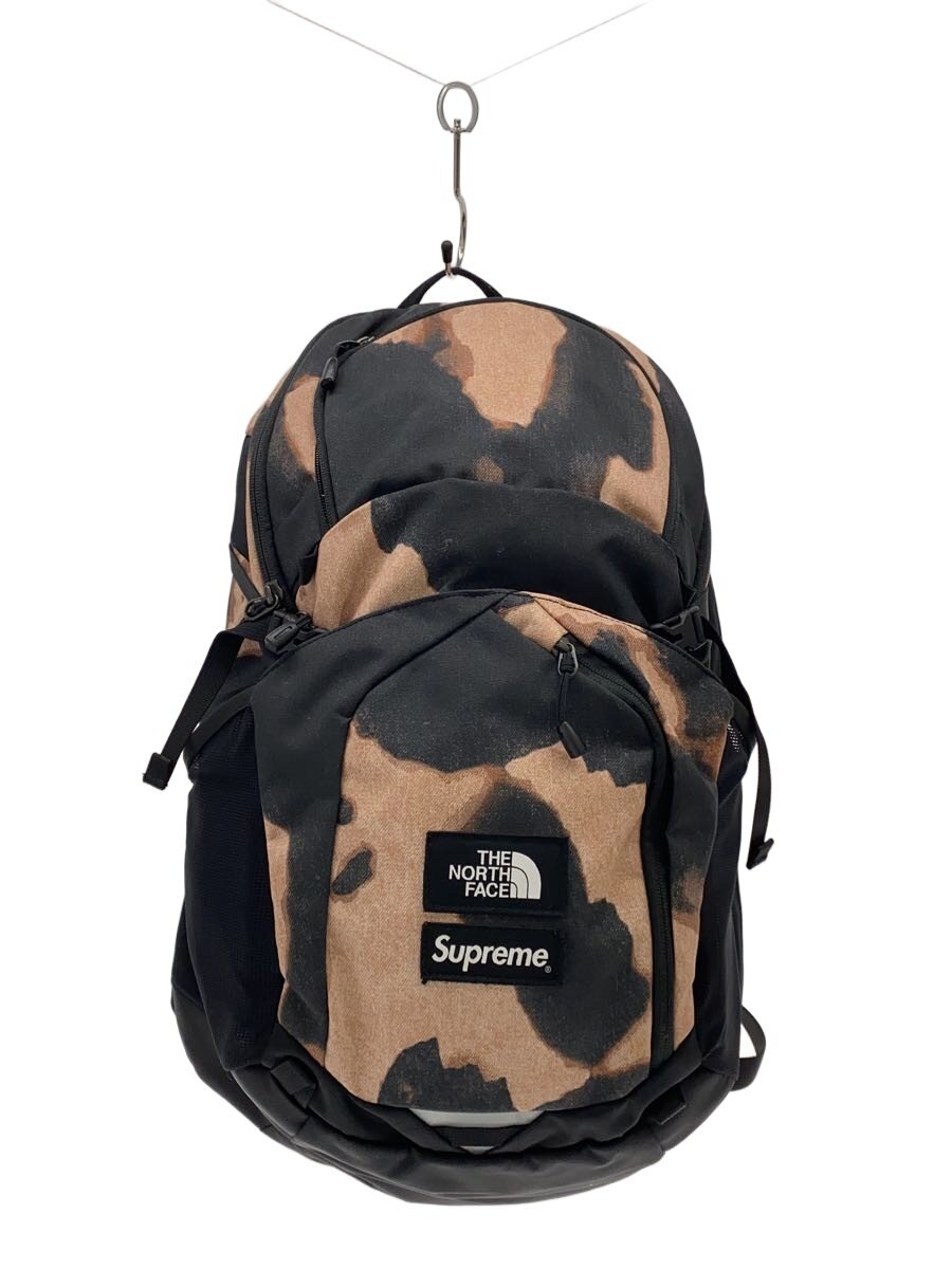 SUPREME - 【中古】Supreme◆BLEACHED DENIM POCO/リュック/ナイロン/BLK/総柄/NM72155【バッグ】