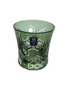 【中古】八千代切子◆グラス/GRN/タンブラー/亀甲柄【キッチン用品】