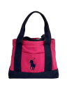 【中古】POLO RALPH LAUREN◆バッグ/コットン/PNK【バッグ】(4)