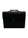 【中古】GUCCI◆ブリーフケース/レザー/BLK/無地【バッグ】