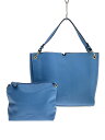 【中古】FIRANO◆トートバッグ/レザー/BLU【バッグ】(4)