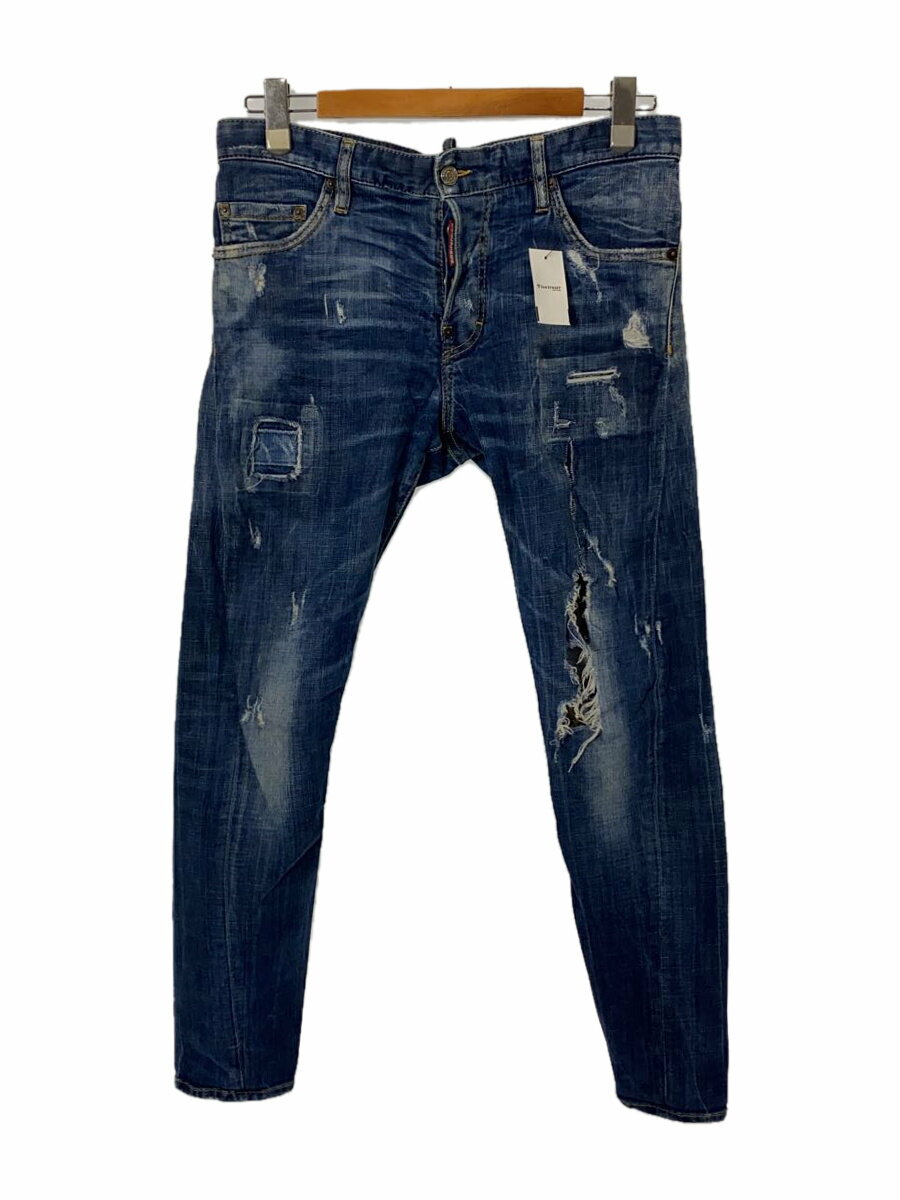 【中古】DSQUARED2◆スキニーパンツ/48/コットン/BLU/S71LB0380【メンズウェア】