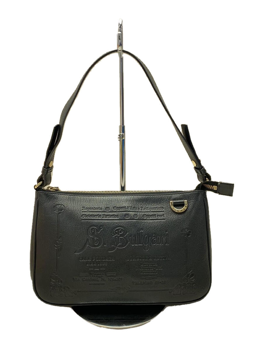 【中古】BVLGARI◆ハンドバッグ/--/BLK【バッグ】