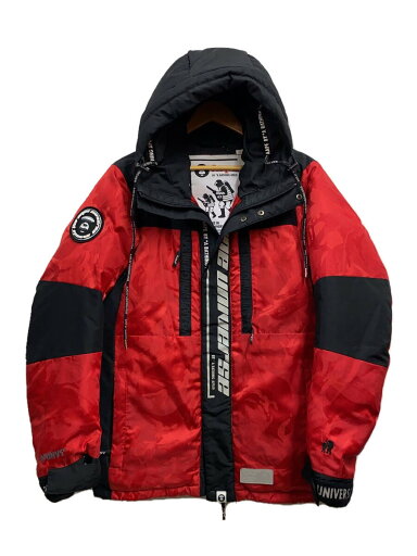 【中古】A BATHING APE◆ダウンジャケット/M/ポリエステル/RED/AAPDNM7168XX9【メンズウェア】 【中古】A BATHING APE◆ダウンジャケット/M/ポリエステル/RED/AAPDNM7168XX9【メンズウェア】