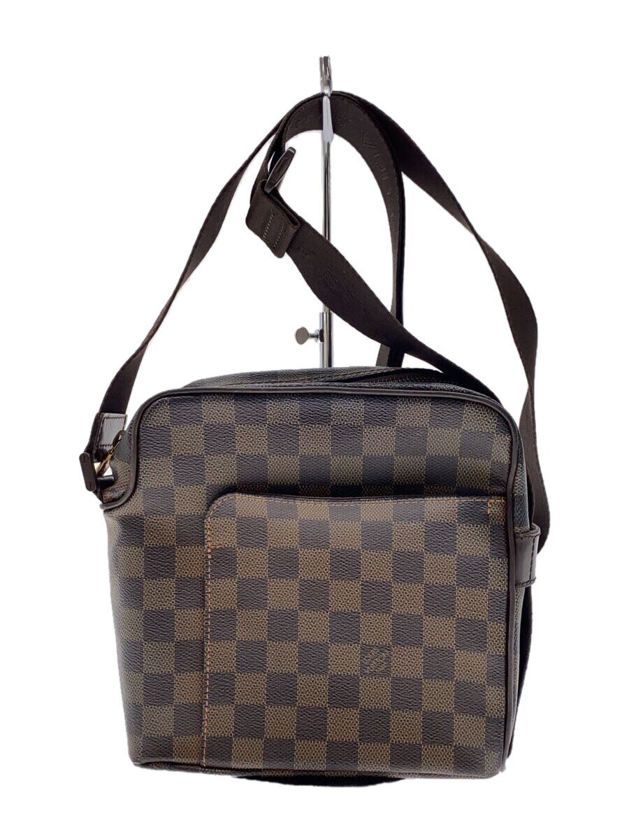 【中古】LOUIS VUITTON◆オラフPM_ダミエ・エベヌ_BRW/PVC/BRW【バッグ】