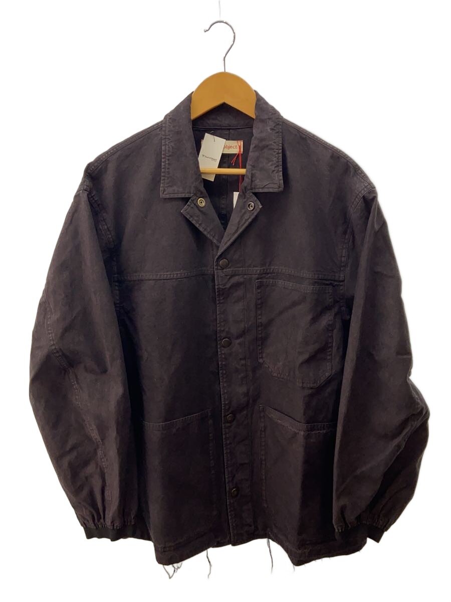 barbell object◆24AW/cover jkt_fade/硫化染め_フェードカバーオール/2/黒/bo-24a-j01