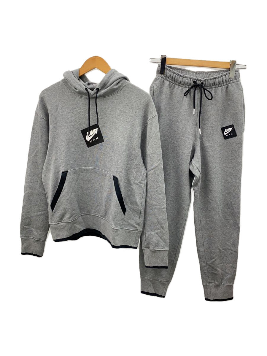 【中古】NIKE◆セットアップ/S/コットン/GRY【メンズウェア】