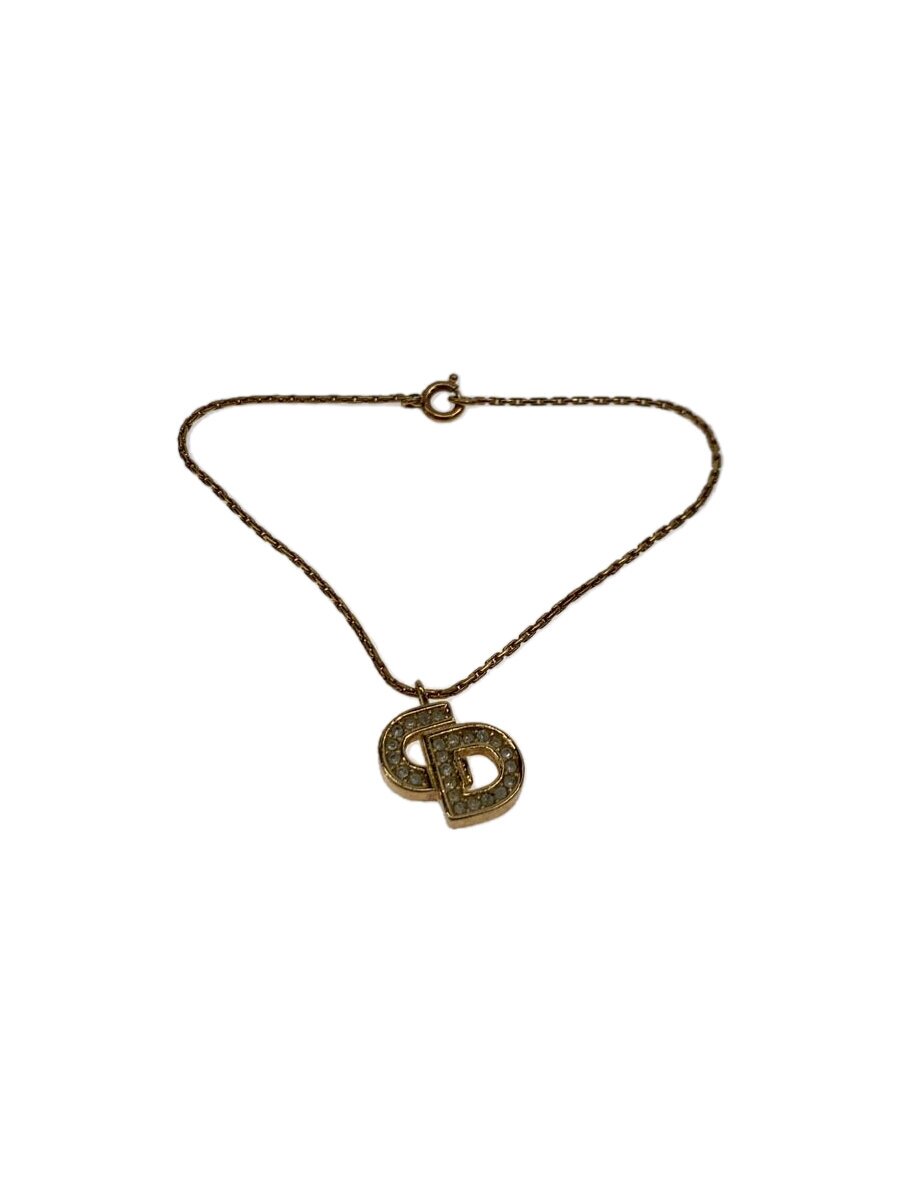 【中古】Christian Dior◆CDロゴ/ブレスレット/--/ラインストーン/GLD/レディース【...
