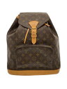 【中古】LOUIS VUITTON◆モンスリ_モノグラム・キャンバス_BRW/PVC/BRW【バッグ】