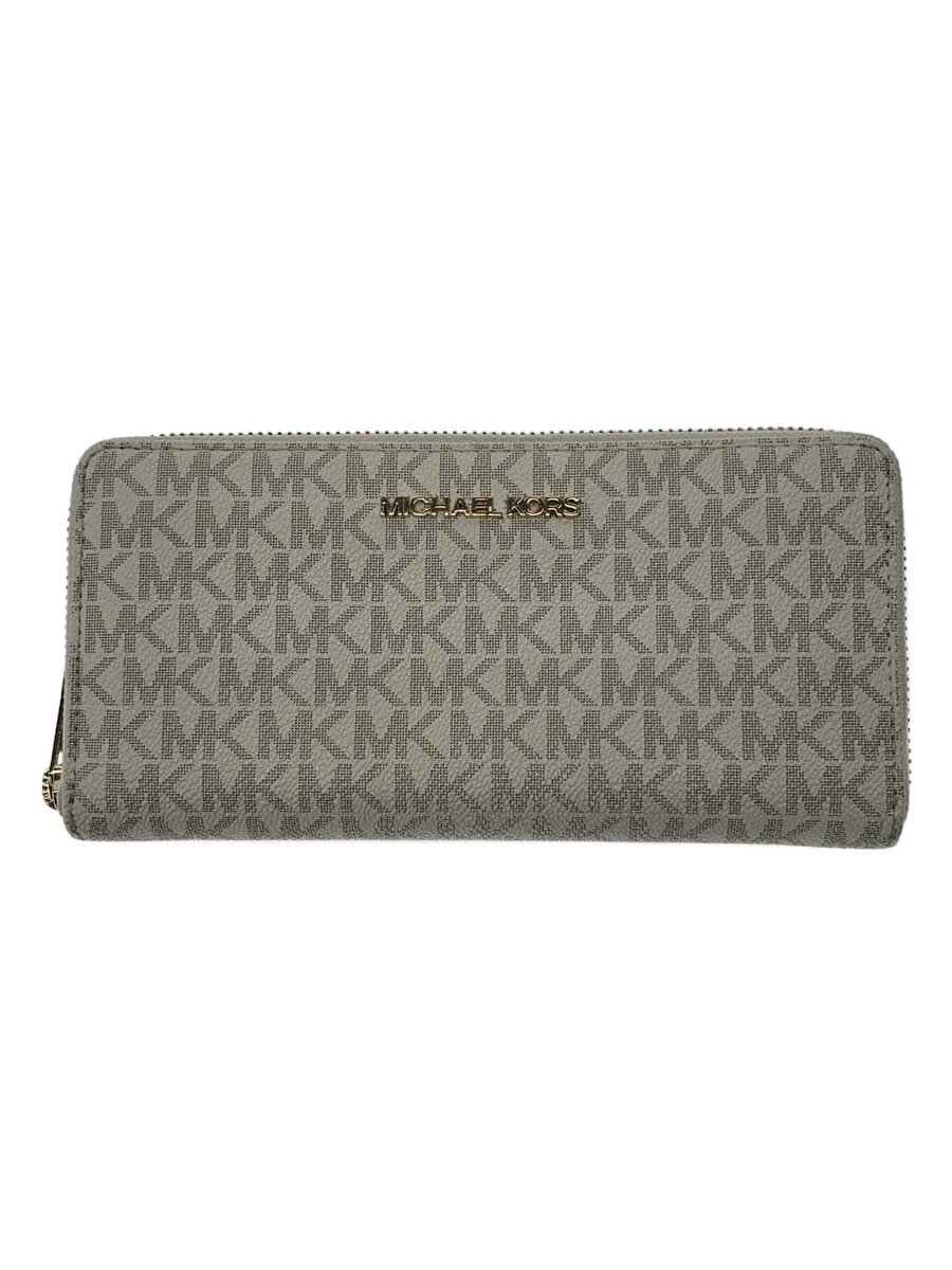 【中古】MICHAEL KORS◆長財布/--/BEG/総柄/レディース/35F8GTVE9B//【服飾雑貨他】