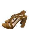 【中古】MIU MIU◆フラットパンプス/36.5/BEG【シューズ】