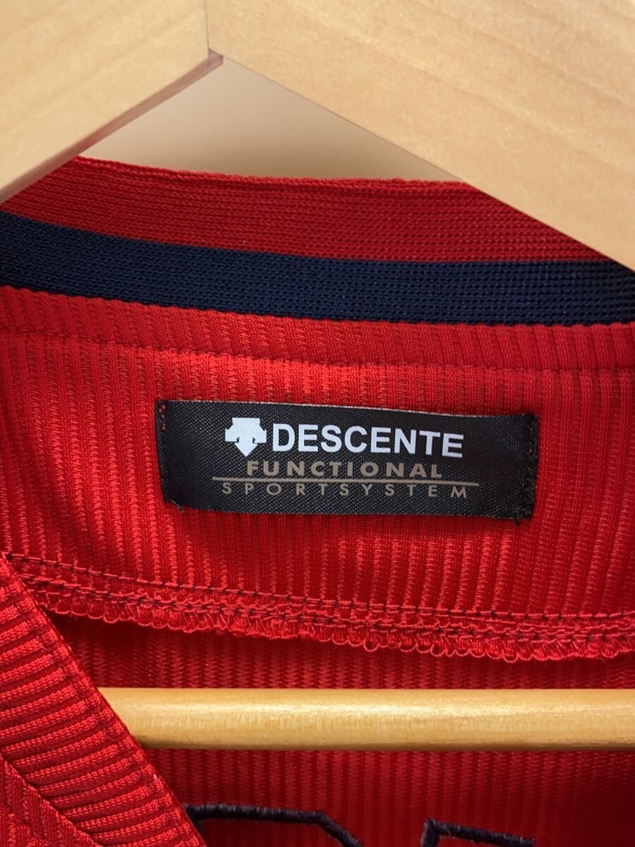 【中古】DESCENTE◆スポーツウェアー/M/RED//【スポーツ】