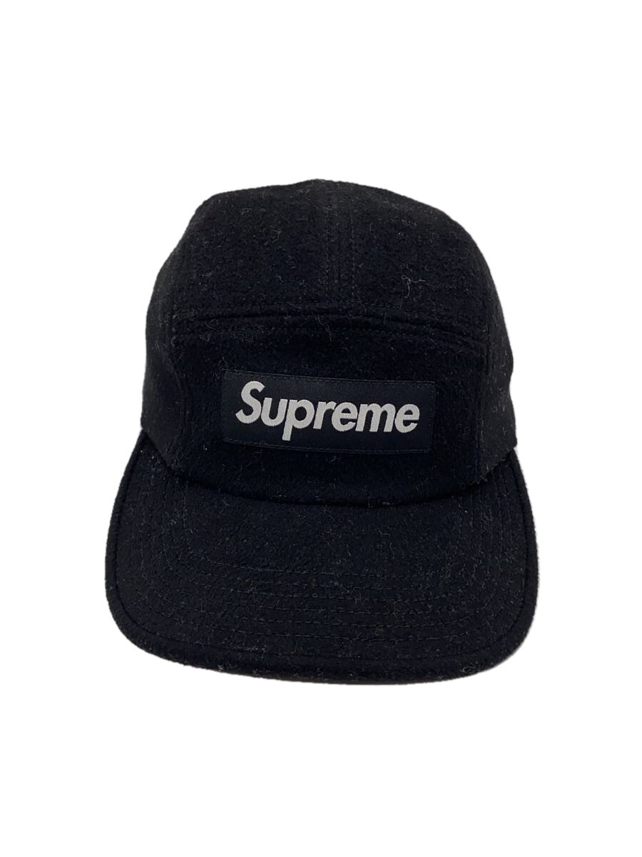 【中古】Supreme◆キャップ/--/ウール/BLK/無地/メンズ【服飾雑貨他】