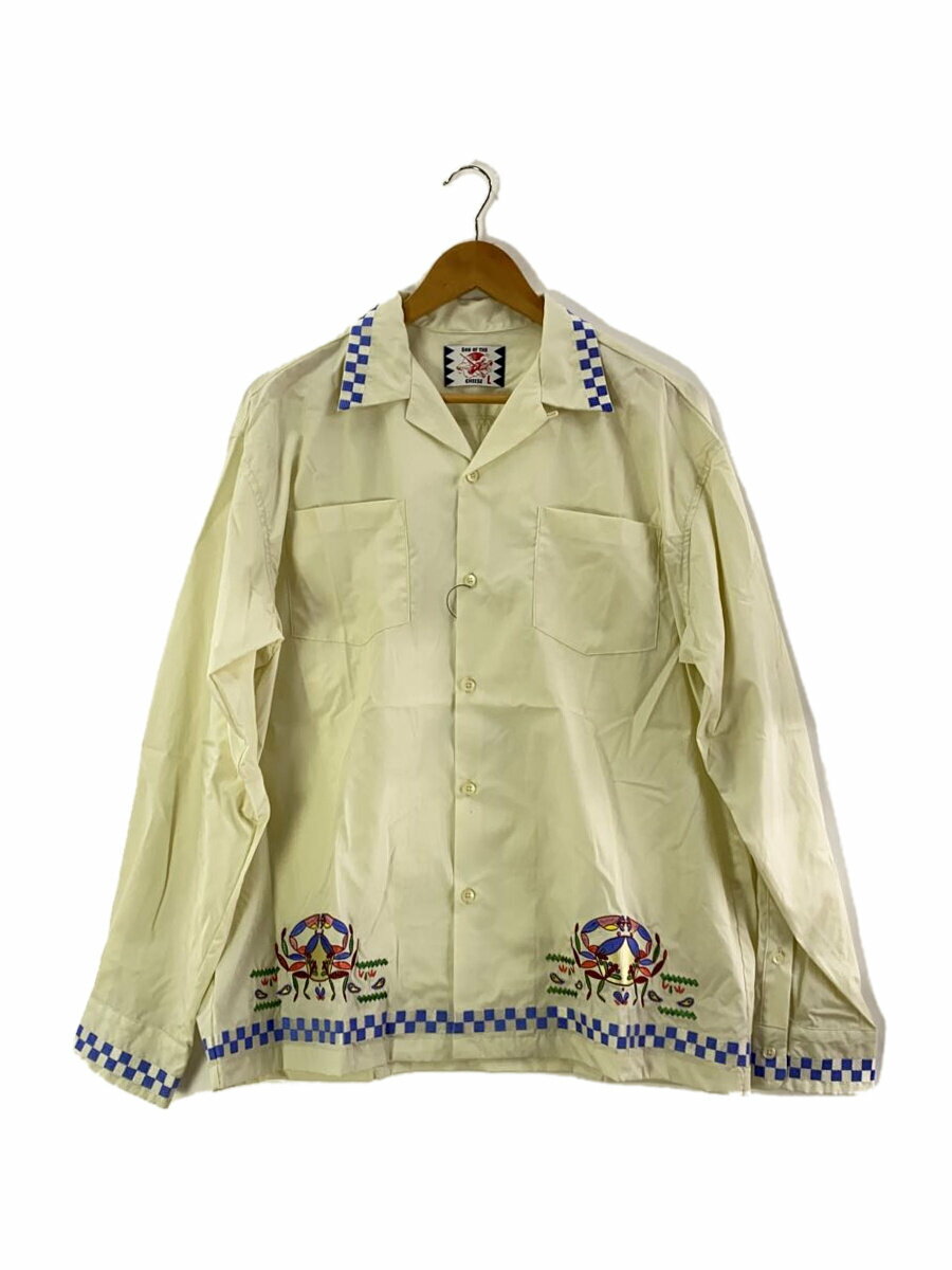 【中古】SON OF THE CHEESE◆長袖シャツ/L/コットン/IVO/SC2420-SH04/SIDE WALK SHIRT【メンズウェア】