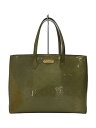 【中古】LOUIS VUITTON◆ウィルシャーMM_モノグラム ヴェルニ_GRY/エナメル/GLD【バッグ】