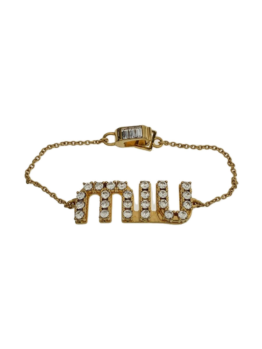 【中古】MIU MIU◆ブレスレット/--/GLD/