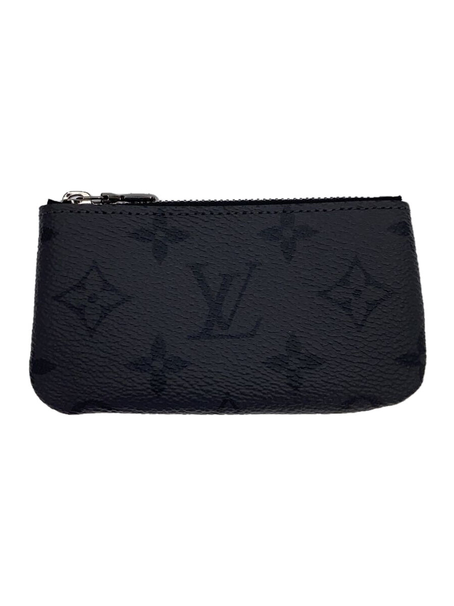 【中古】LOUIS VUITTON◆ポシェット・クレ_モノグラム・エクリプス・リバース_GRY/--/総柄/メンズ【服飾雑貨他】