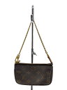 【中古】LOUIS VUITTON◆ミニ・ポシェット・アクセソワール_モノグラム・キャンバス_BRW/PVC/BRW【バッグ】
