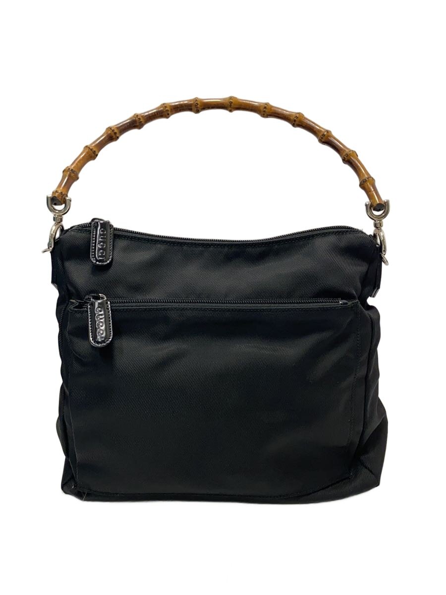 GUCCI - 【中古】GUCCI◆ハンドバッグ/PVC/BLK/無地/000 2032 0509【バッグ】