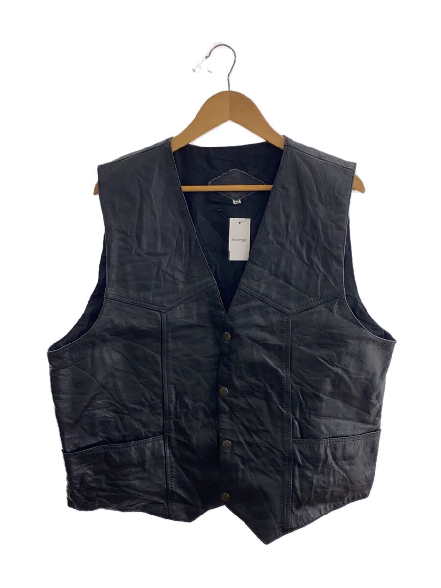 【中古】STARS&STRIPES/ベスト/XXL/レザー/BLK【メンズウェア】