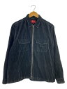 【中古】Supreme◆23SS/2-Tone Corduroy Zip Up Shirt/M/ポリエステル/ブラック//【メンズウェア】(4)