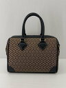 【中古】MOUSSY◆ボストンバッグ/トートバッグ/MONOGRAM BOSTON/ブラック/ベージュ【バッグ】