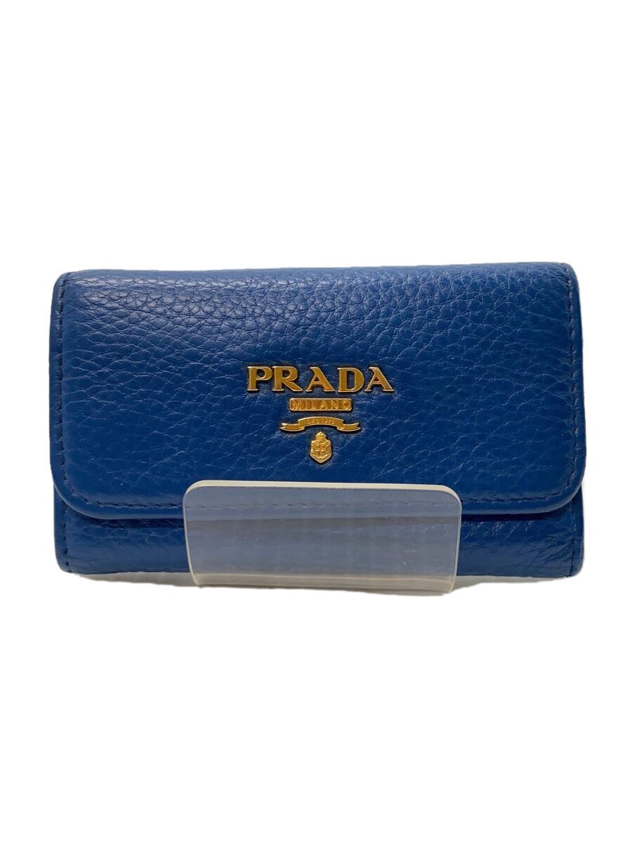 【中古】PRADA◆キーケース/レザー/IDG/レディース【服飾雑貨他】