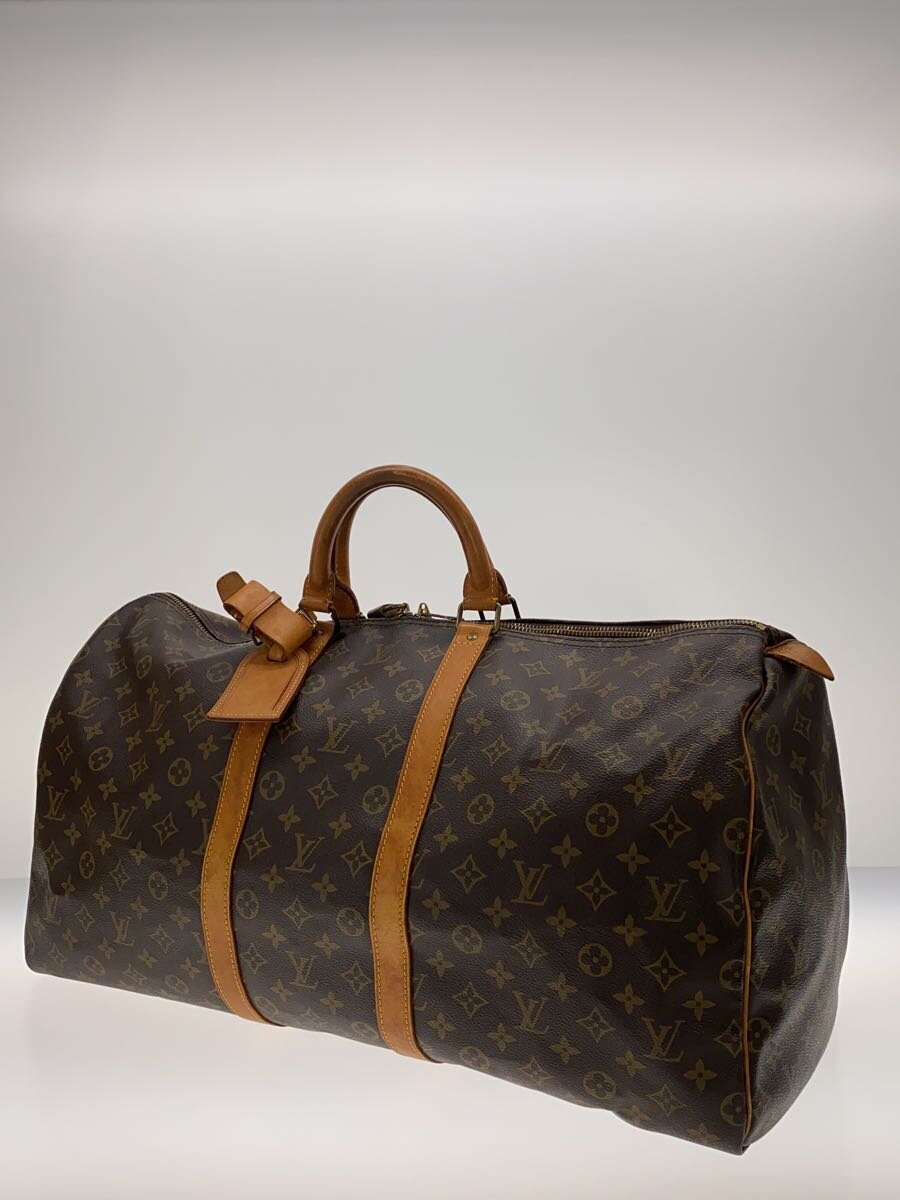 【中古】LOUIS VUITTON◆キーポル・バンドリエール55_モノグラム・キャンバス_BRW/P...