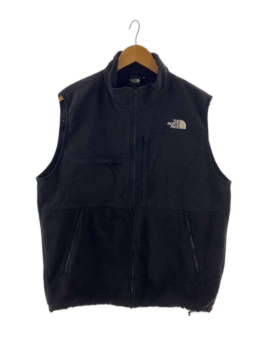 【中古】THE NORTH FACE◆状態考慮//DENALI VEST_デナリベスト/XL/ポリエステル/BLK【メンズウェア】