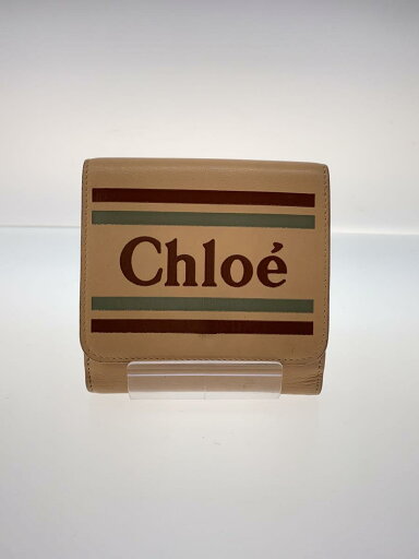 【中古】Chloe◆3つ折り財布/レザー/BEG/無地/レディース/9SP066 A88 6H7/小銭ヨゴレ【服飾雑貨他】 【中古】Chloe◆3つ折り財布/レザー/BEG/無地/レディース/9SP066 A88 6H7/小銭ヨゴレ【服飾雑貨他】