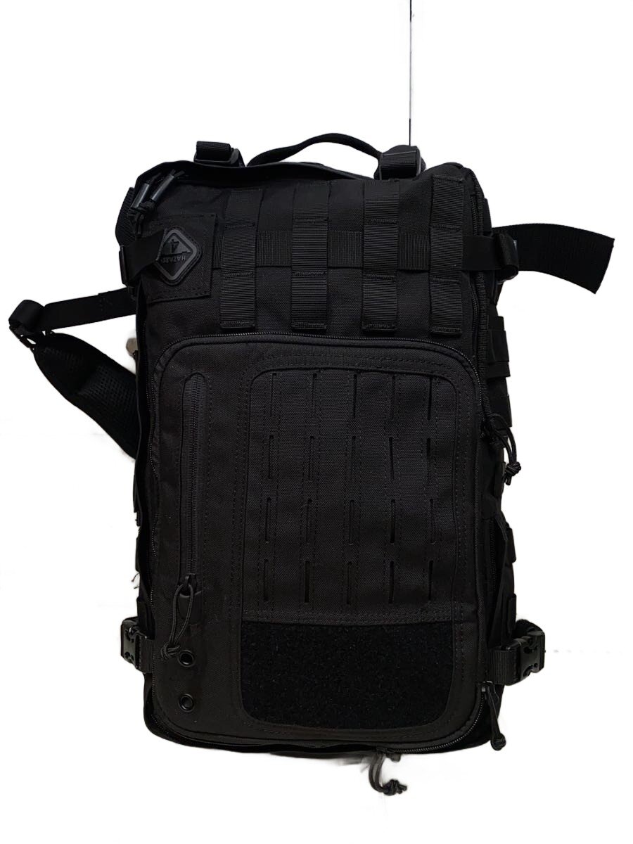 HAZARD4/Second Front Rotatable Backpack/リュック/ナイロン/BLK